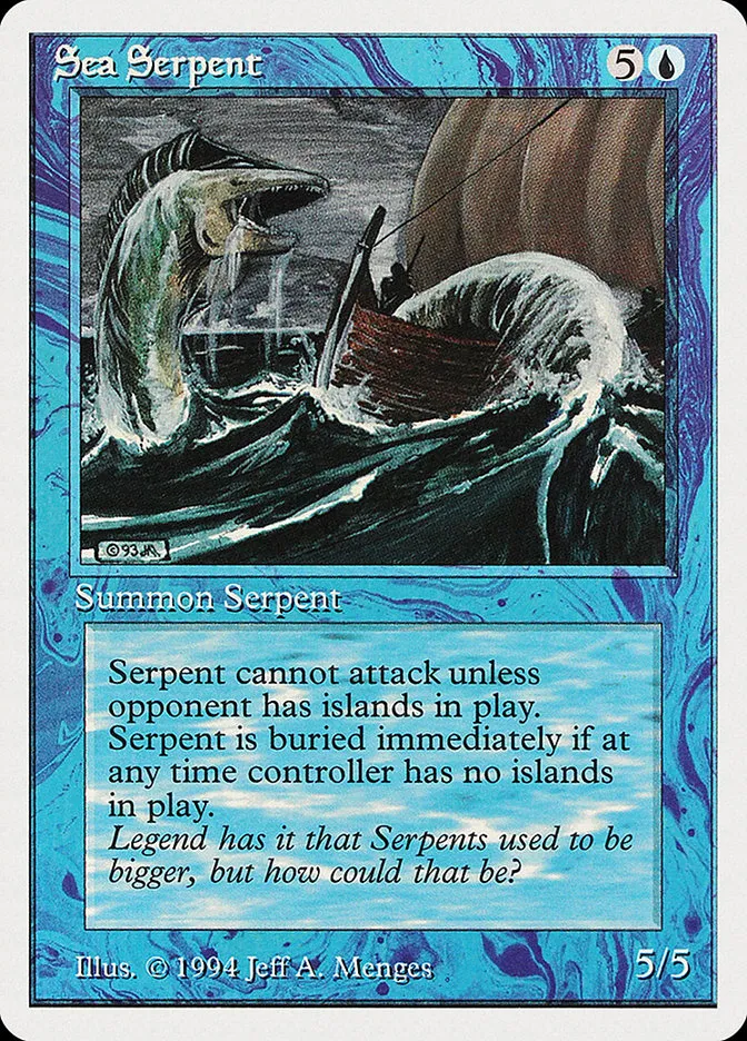 1994 Summer Magic / Edgar Sea Serpent common #78 common card image