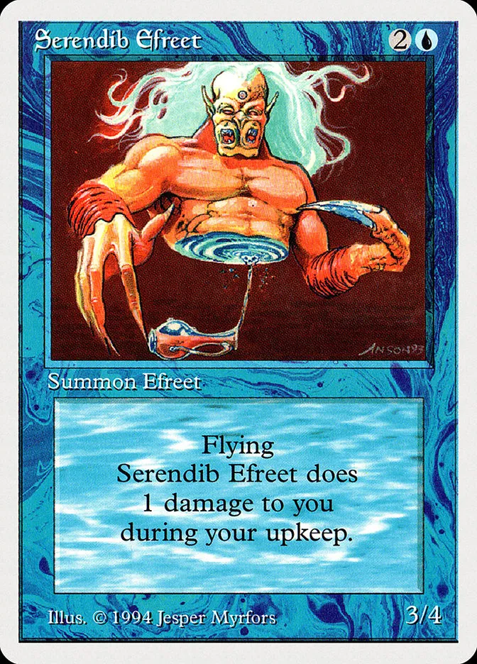 1994 Summer Magic / Edgar Serendib Efreet #79 rare card image