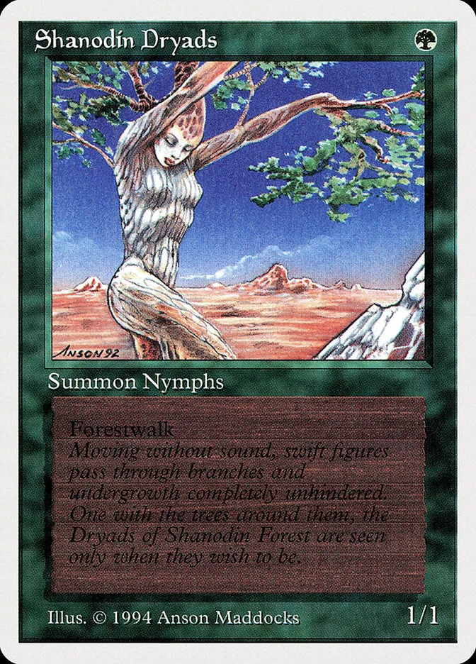 1994 Summer Magic / Edgar Shanodin Dryads common #216 common card image