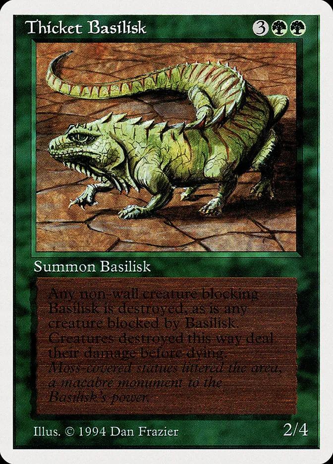 1994 Summer Magic / Edgar Thicket Basilisk uncommon #218 uncommon card image