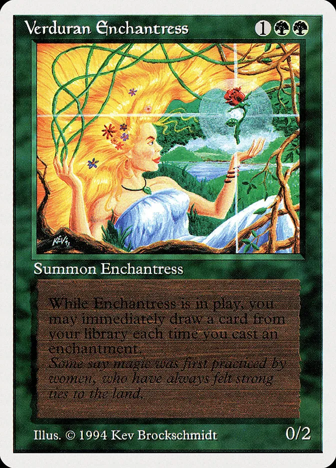 1994 Summer Magic / Edgar Verduran Enchantress rare #223 rare card image