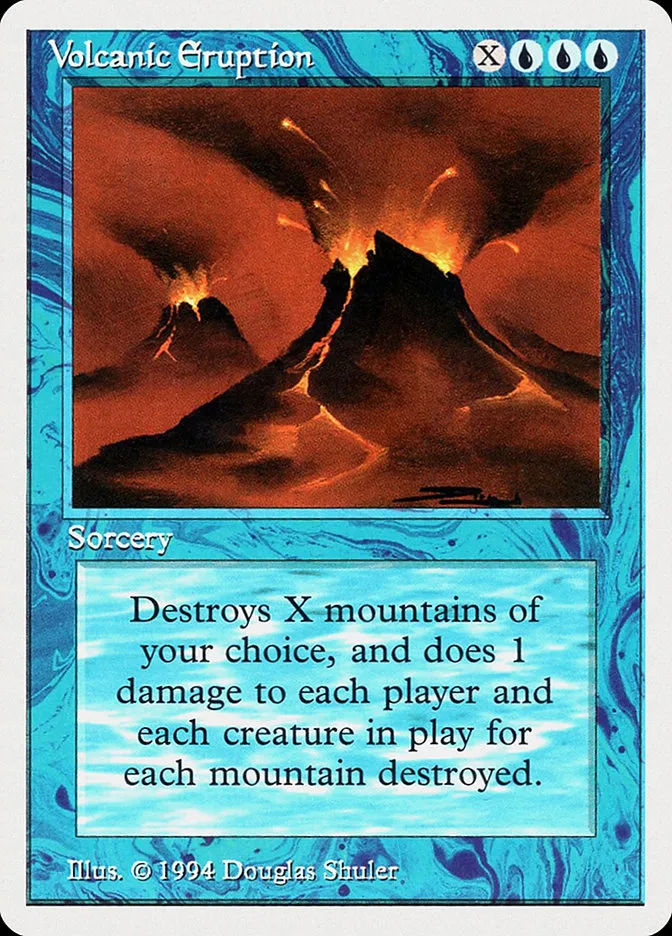 1994 Summer Magic / Edgar Volcanic Eruption rare #89 rare card image
