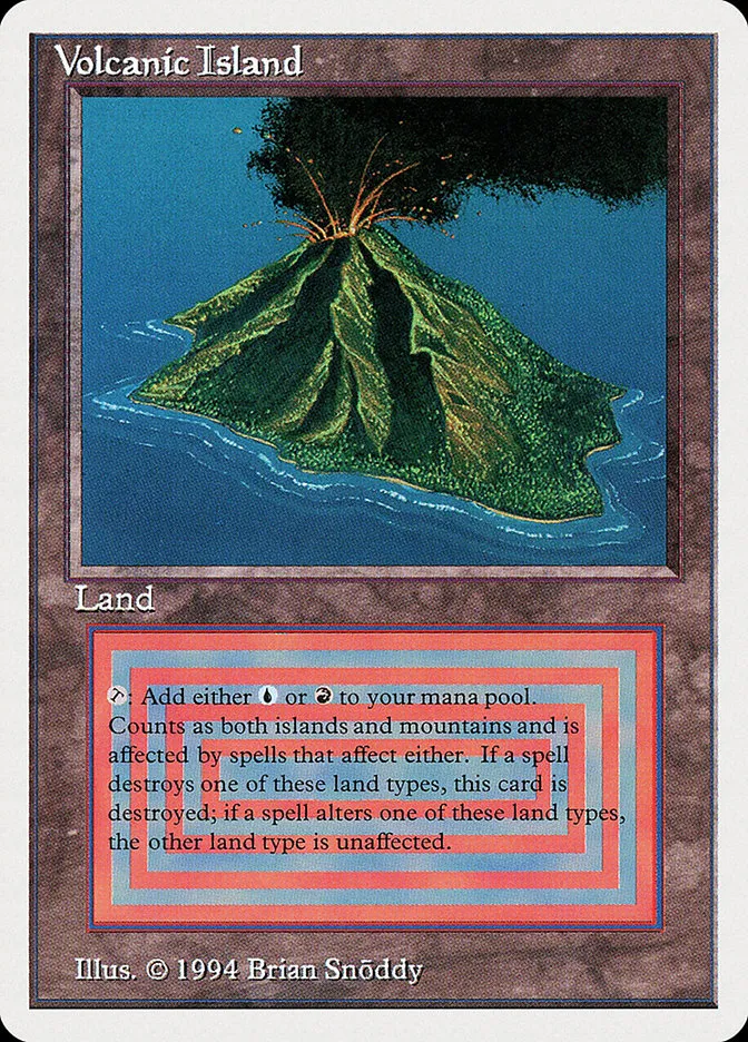 1994 Summer Magic / Edgar Volcanic Island #291 rare card image
