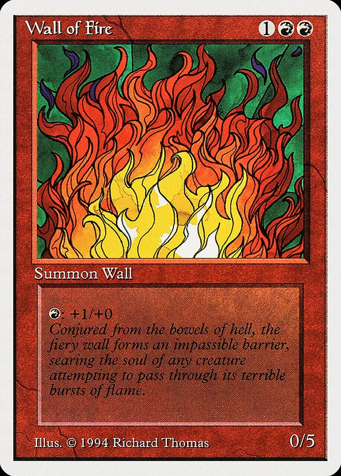 1994 Summer Magic / Edgar Wall of Fire uncommon #183 uncommon card image
