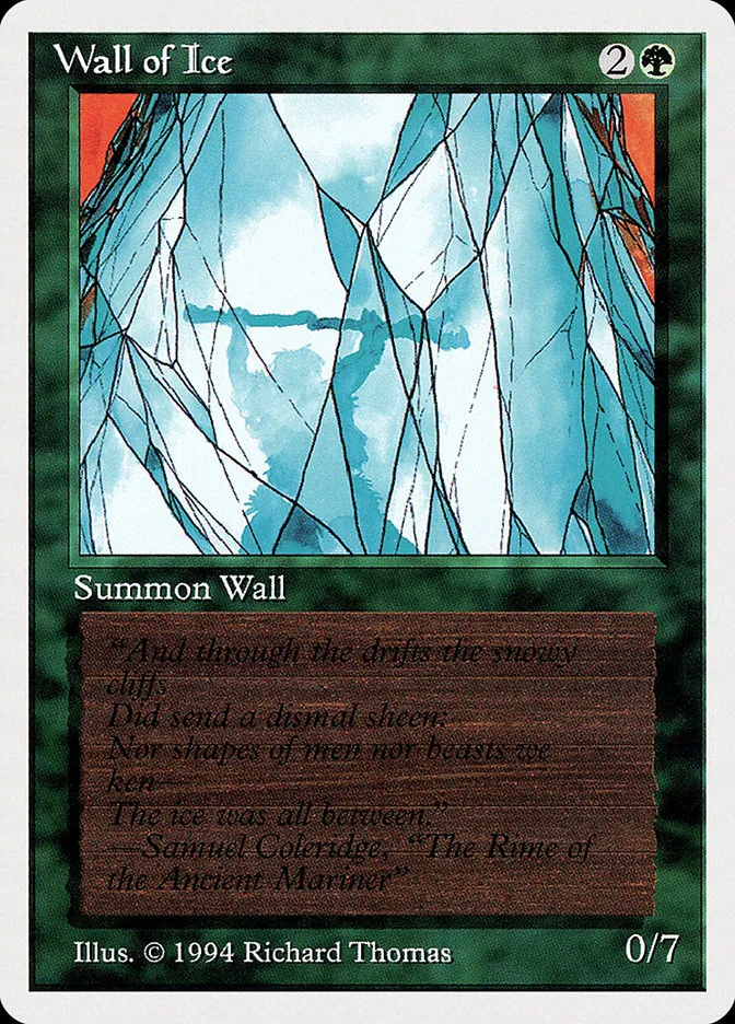 1994 Summer Magic / Edgar Wall of Ice uncommon #225 uncommon card image