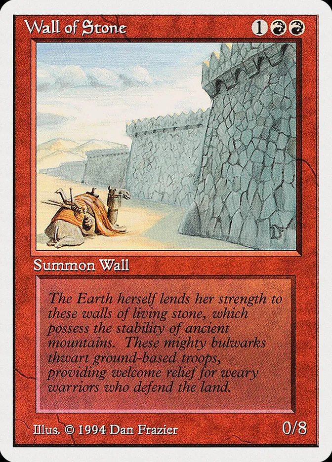 1994 Summer Magic / Edgar Wall of Stone uncommon #184 uncommon card image
