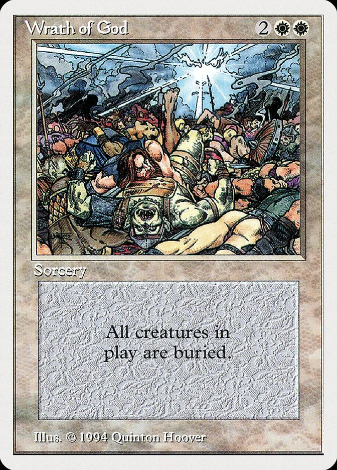 1994 Summer Magic / Edgar Wrath of God rare #46 rare card image
