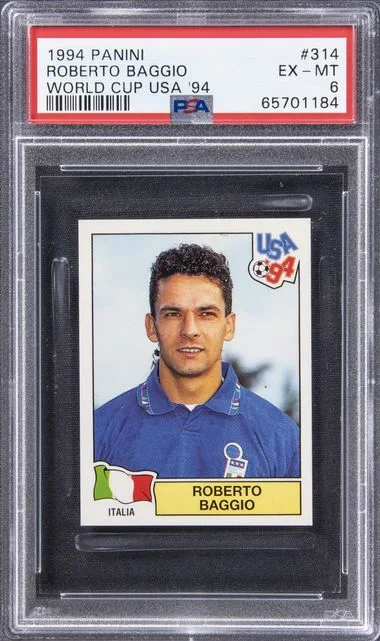 1994 Panini Roberto Baggio World Cup USA '94 #314 card image
