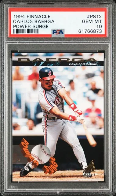 1994 Pinnacle Carlos Baerga Power Surge #PS12 card image