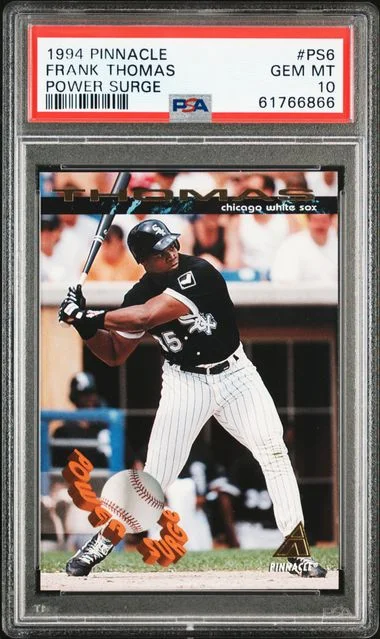 1994 Pinnacle Frank Thomas Power Surge #PS6 card image