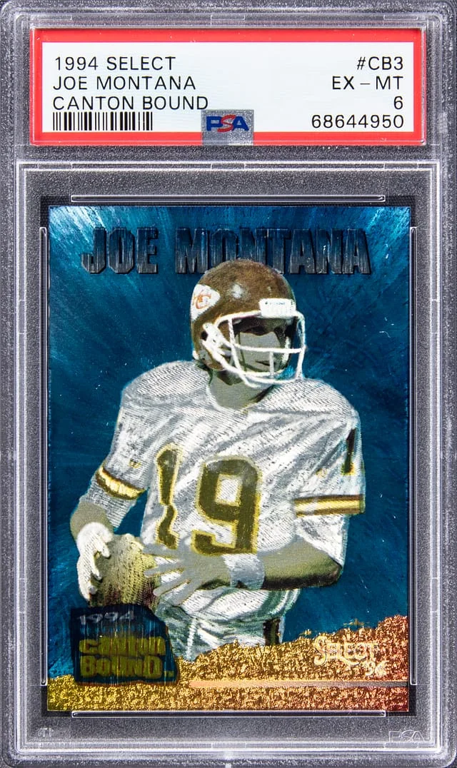 1994 Pinnacle Joe Montana Select Canton Bound #CB3 card image