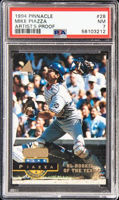 1994 Pinnacle Mike Piazza Artist's Proof #28 card image