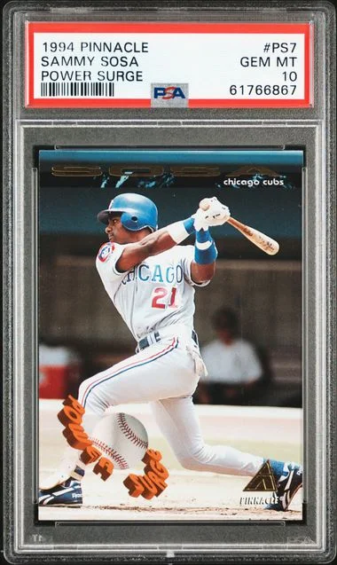 1994 Pinnacle Sammy Sosa Power Surge #PS7 card image