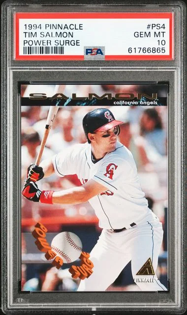 1994 Pinnacle Tim Salmon Power Surge #PS4 card image