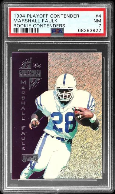 1994 Playoff Contenders Marshall Faulk Contenders #4 card image