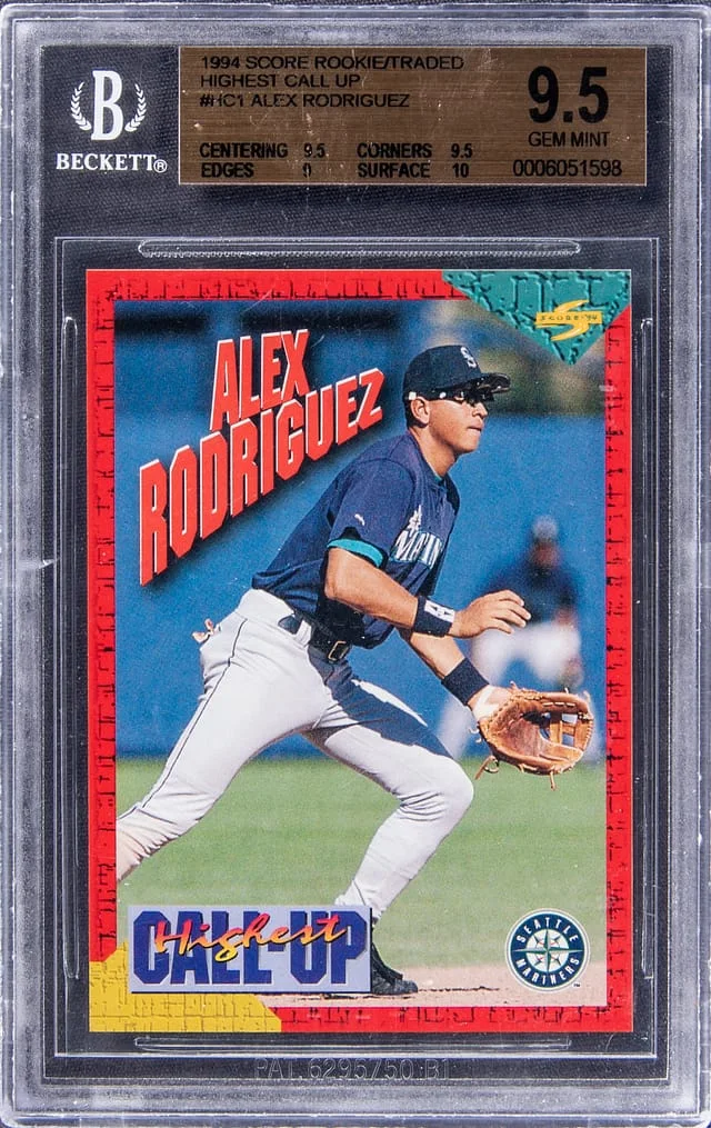 1994 Score Alex Rodriguez /Traded Highest Call Up #HC1 card image