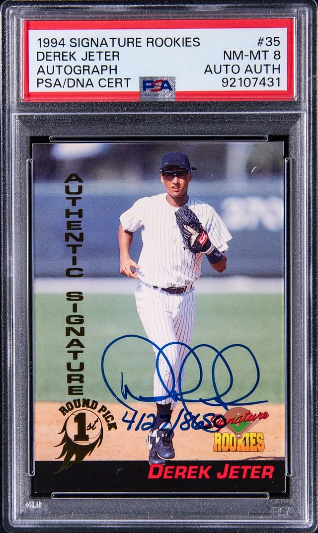 1994 Signature Rookies Authentic Signature Derek Jeter #35 card image