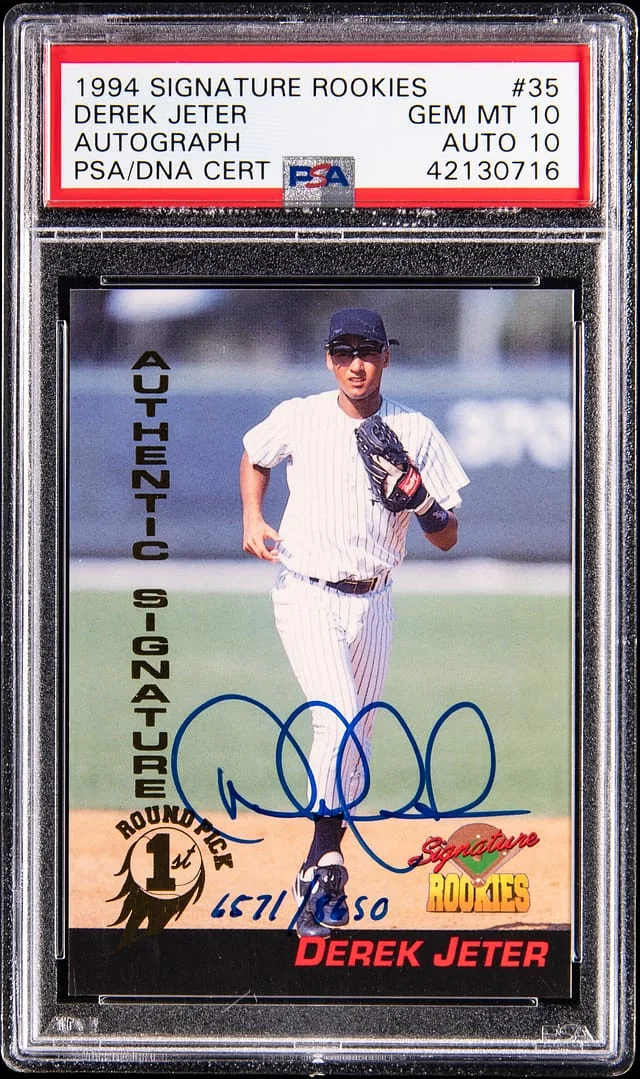 1994 Signature Rookies Autograph Derek Jeter #35 card image
