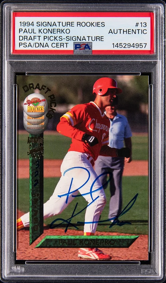 1994 Signature Rookies Draft Picks Signatures Paul Konerko #13 card image