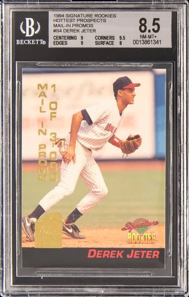 1994 Signature Rookies Hottest Prospects Derek Jeter #S4 card image