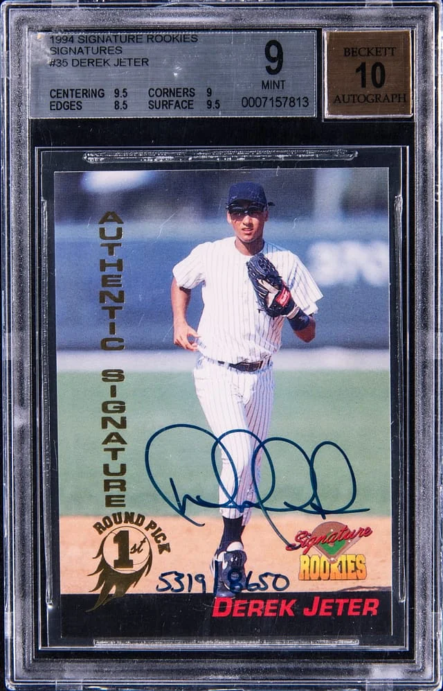 1994 Signature Rookies Signatures Derek Jeter #35 card image
