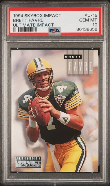 1994 SkyBox Impact Brett Favre Ultimate Impact Ultimate Impact #U-15 card image