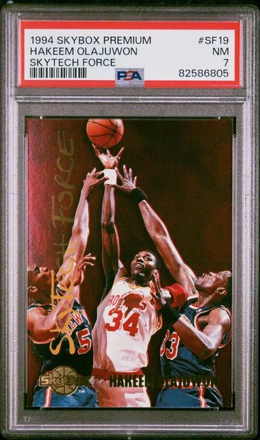 1994 SkyBox Premium Hakeem Olajuwon Skytech Force #SF19 card image
