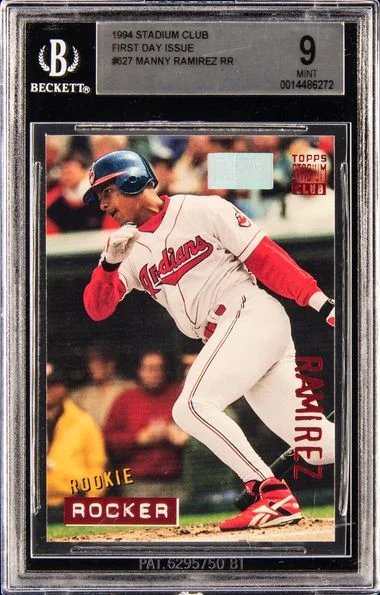 1994 Stadium Club Manny Ramirez #627 card image