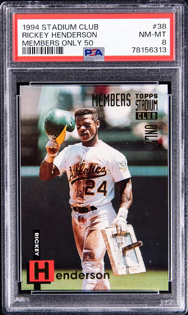 1994 Stadium Club Rickey Henderson Members Only 50 #38 card image