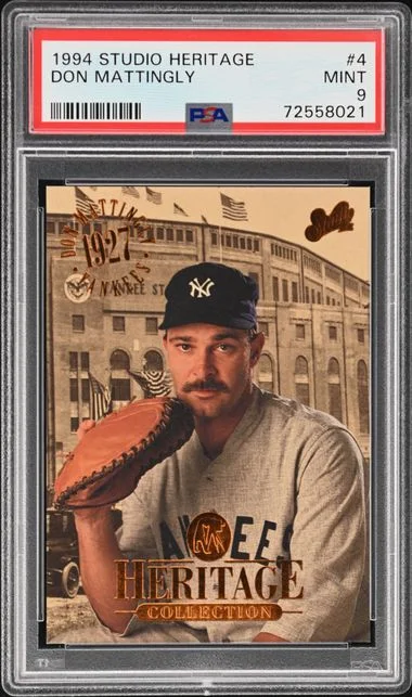 1994 Studio Heritage Don Mattingly #4 card image