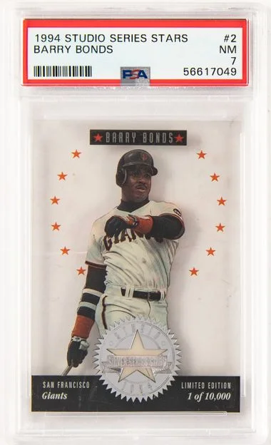 1994 Studio Series Stars Barry Bonds #2 card image