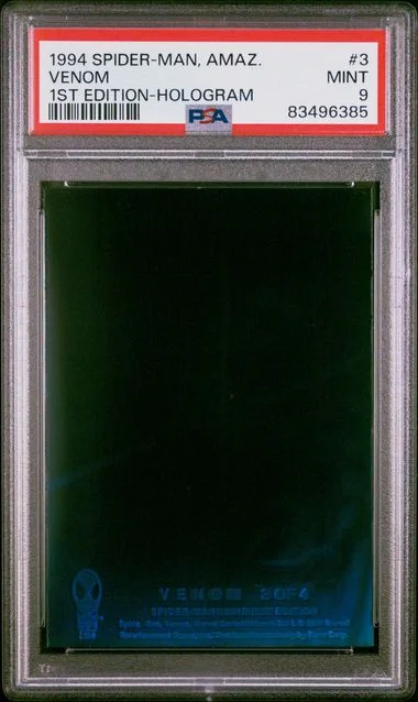 1994 The Amazing Spider-Man First Edition Hologram Venom #3 card image