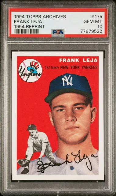 1994 Topps Archives Frank Leja 1954 Reprint #175 card image