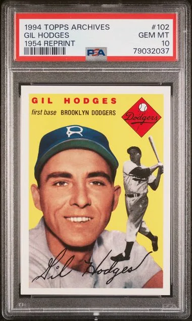 1994 Topps Archives Gil Hodges 1954 Reprint #102 card image