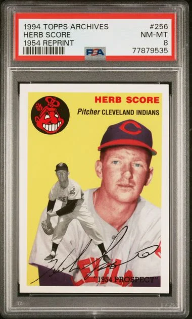 1994 Topps Archives Herb Score 1954 Reprint #256 card image