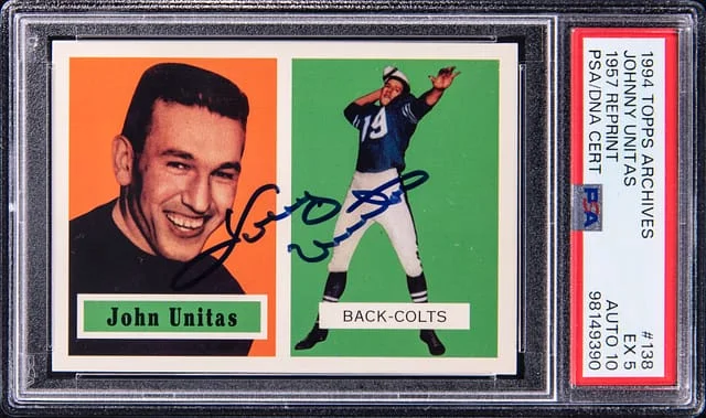 1994 Topps Archives Johnny Unitas 1957 Reprint #138 card image
