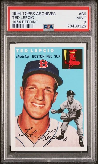 1994 Topps Archives Ted Lepcio 1954 Reprint #66 card image
