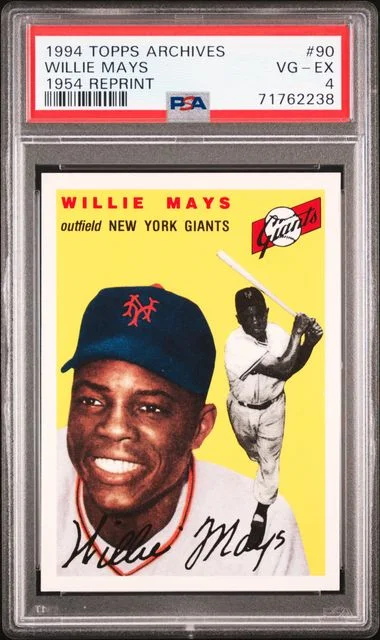 1994 Topps Archives Willie Mays 1954 Reprint #90 card image