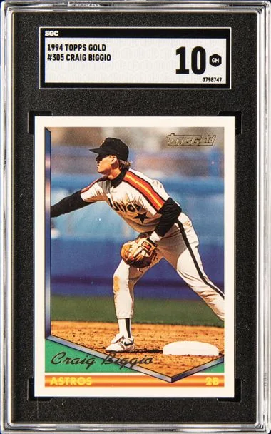 1994 Topps Craig Biggio Gold #305 card image