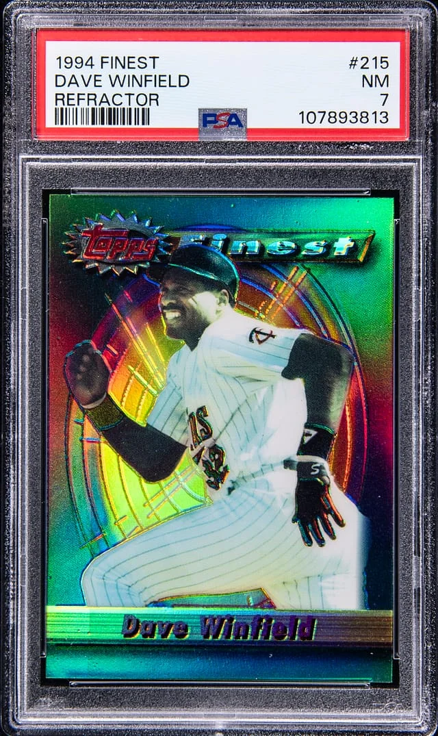 1994 Topps Finest Dave Winfield Refractor #215 card image