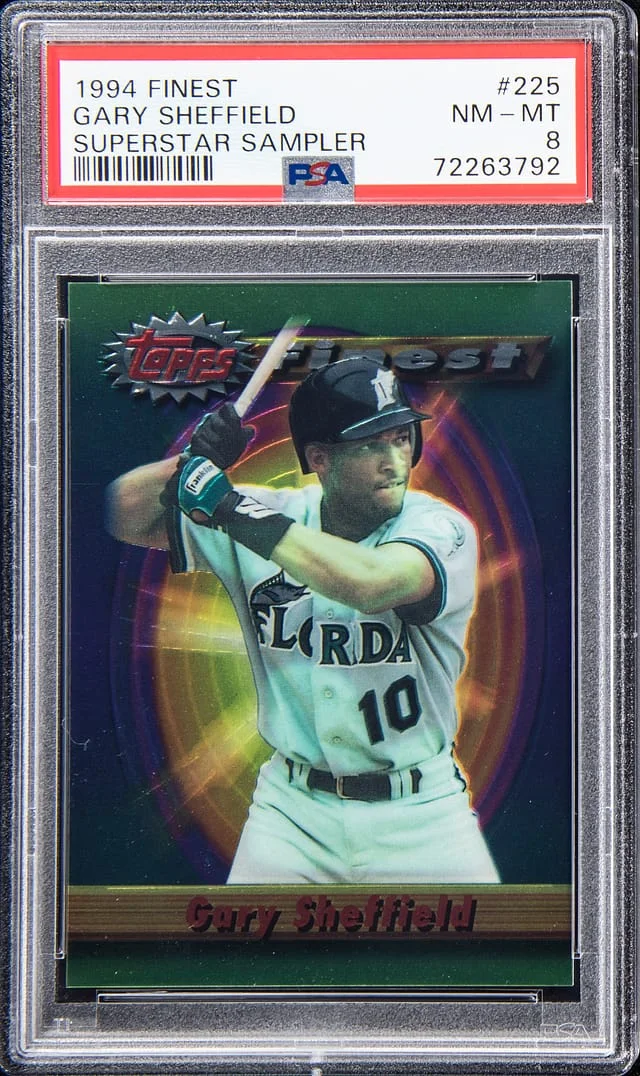 1994 Topps Finest Gary Sheffield Superstar Sampler #225 card image