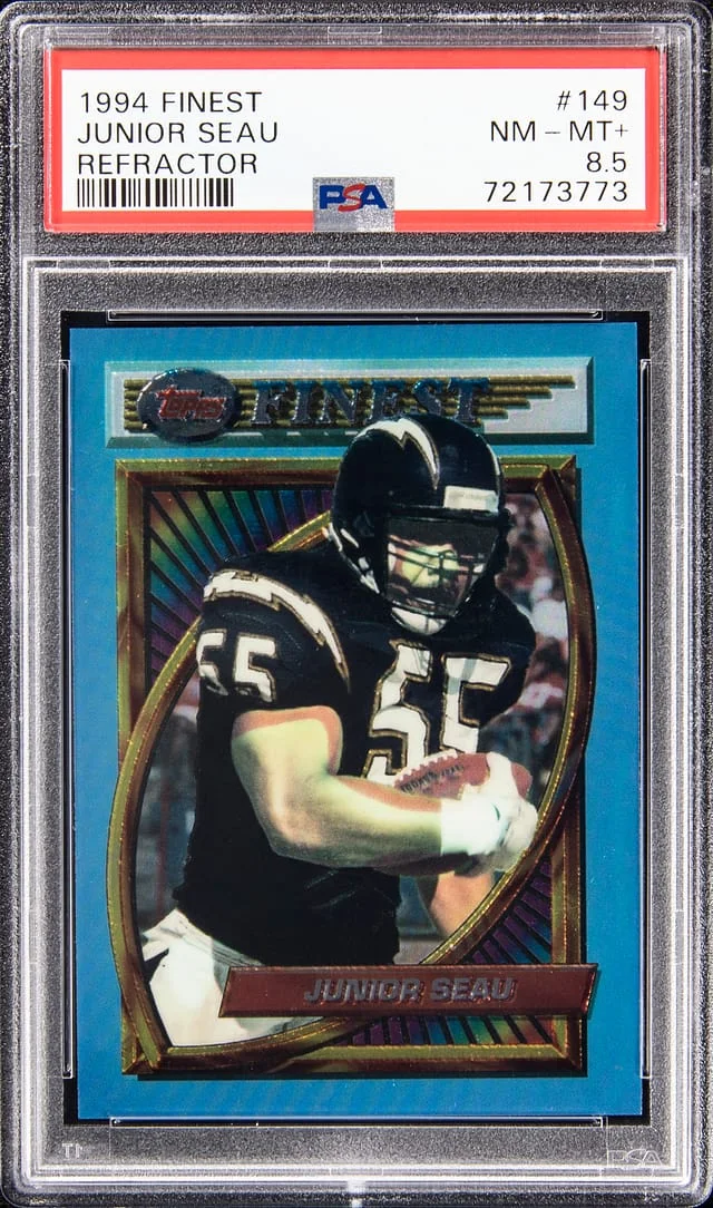 1994 Topps Finest Junior Seau Refractor #149 card image