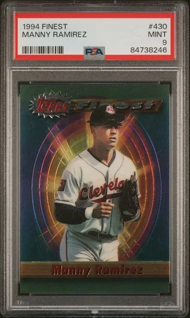 1994 Topps Finest Manny Ramirez #430 card image