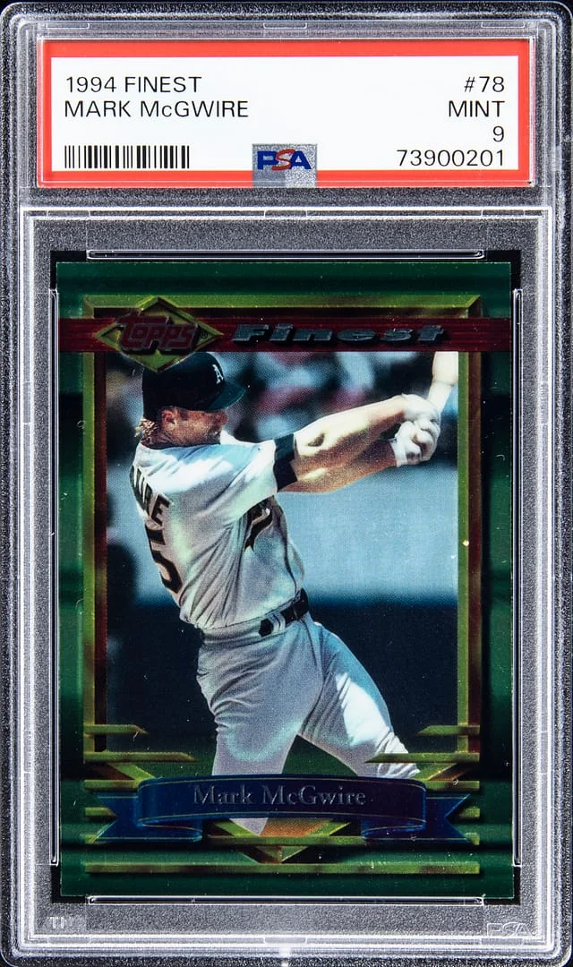 1994 Topps Finest Mark McGwire #78 card image