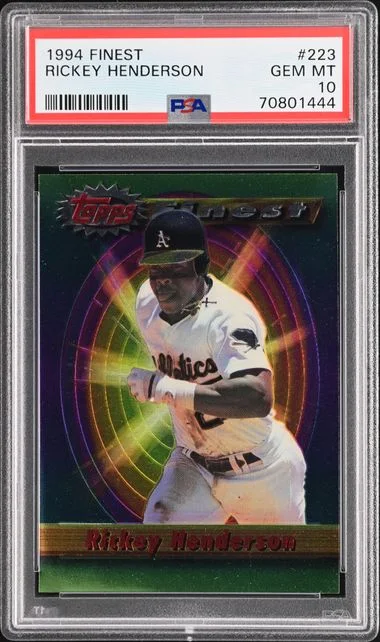 1994 Topps Finest Rickey Henderson #223 card image