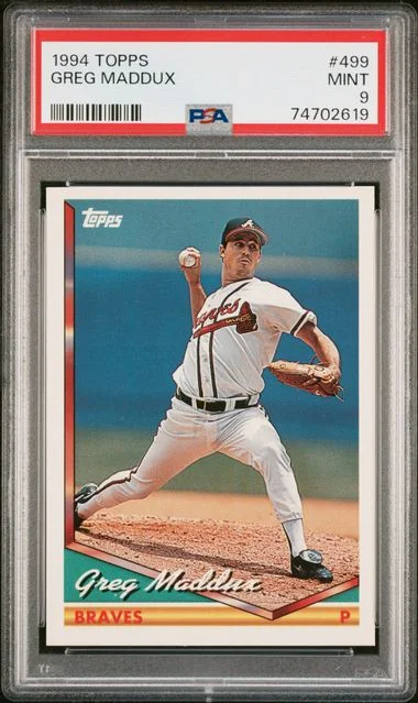 1994 Topps Greg Maddux #499 card image