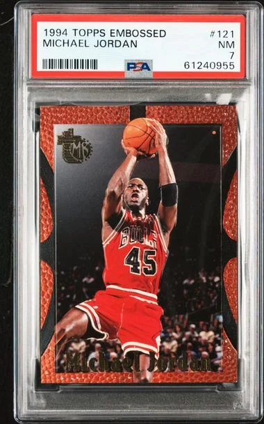 1994 Topps Michael Jordan Embossed #121 card image