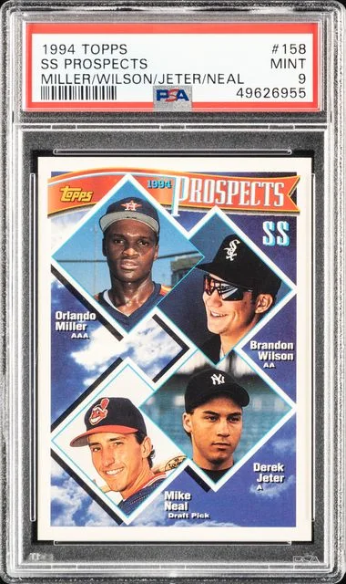 1994 Topps Miller/Wilson/Jeter/Neal SS Prospects #158 card image