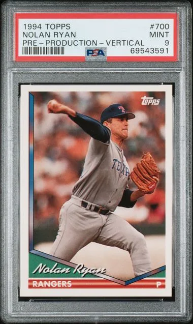 1994 Topps Nolan Ryan Pre-Production Horizontal #700 card image