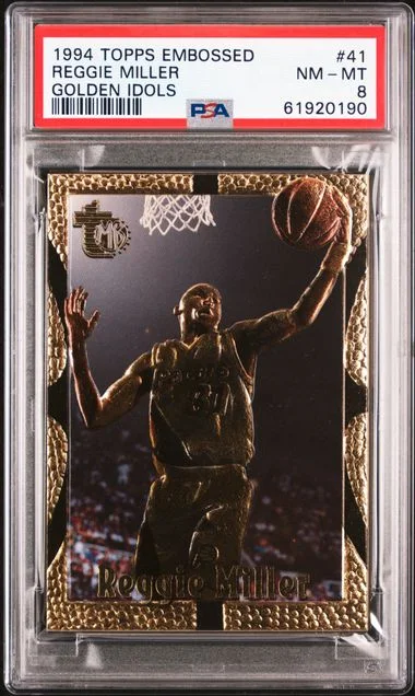 1994 Topps Reggie Miller Embossed Golden Idols #41 card image